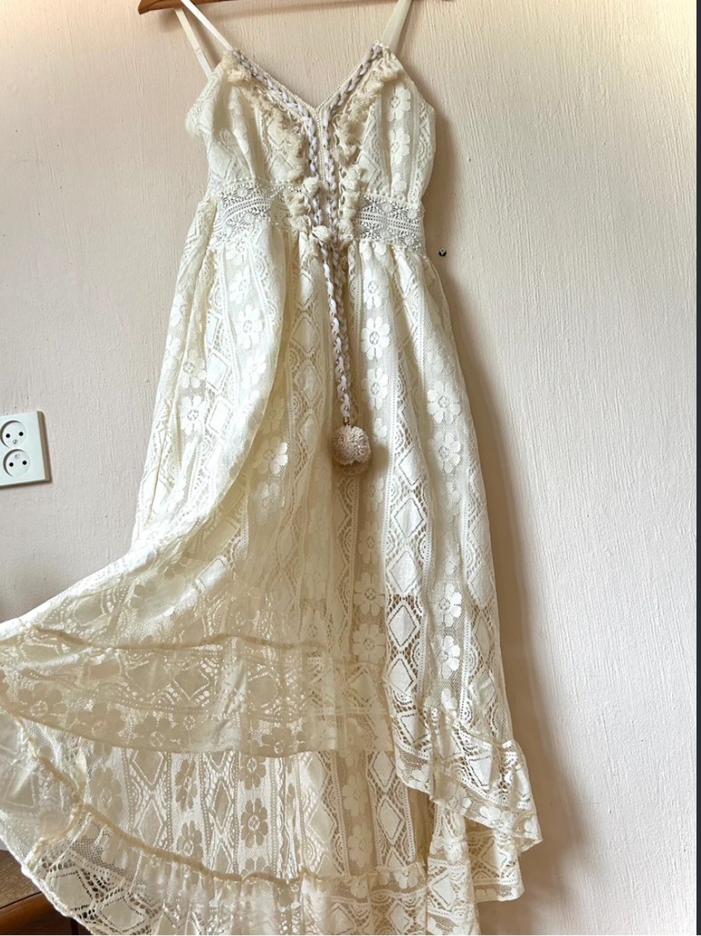 NEW Full Lace Boho Lace Maxi Dress in size small